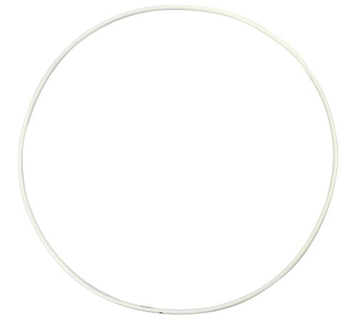 Lot de cercle en métal - Blanc - 20 cm - 5 pcs