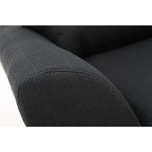 Canape Scandinave Tissu Gris Anthracite 3 Places Alice Achat