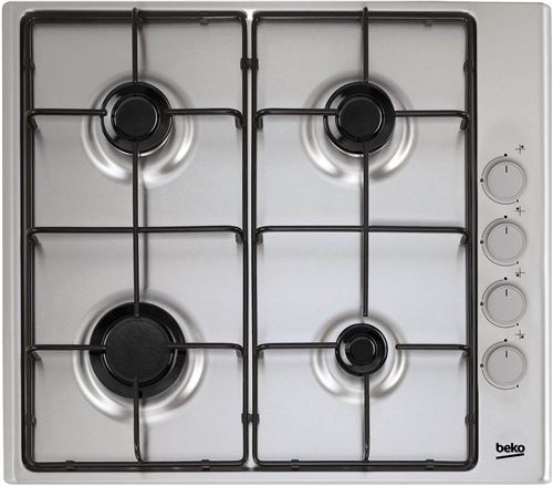 Beko HIZG64120SX gaskookplaat - 60 cm - roestvrij staal - roestvrij staal