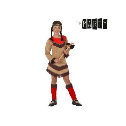 Déguisement pour Enfants Indienne Rouge (4 Pcs) (Taille 3-4 Ans)