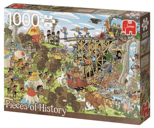 Jumbo Pcs De L'histoire Du Far West 1000 Pièces De Puzzle
