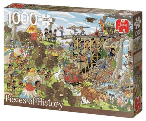 Jumbo Pcs de l'histoire du Far West 1000 pièces de puzzle