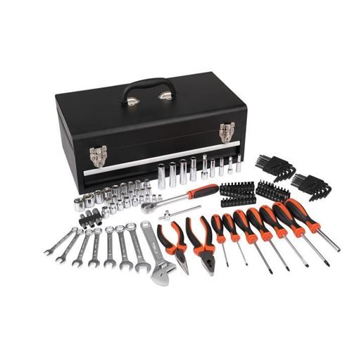 Manupro Caisse A Outils Mecaniques Auto - 129 Outils Et Accessoires