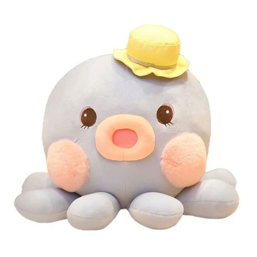 Animal en peluche dessin animé poulpe bébé 20 cm -bleu
