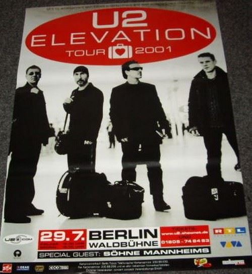 U2 - 60x84 cm - AFFICHE / POSTER