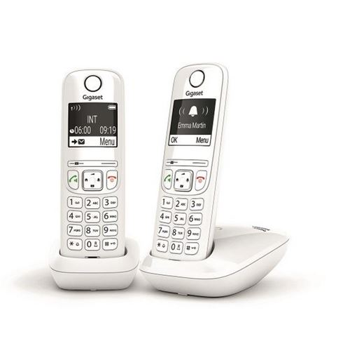 Gigaset AS690 Duo - Snoerloze telefoon met nummerherkenning - ECO DECTGAP - wit + extra handset