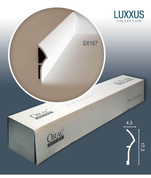 Orac Decor SX167 LUXXUS 1 carton complet 8 Corniches Moulures Cimaises 16m
