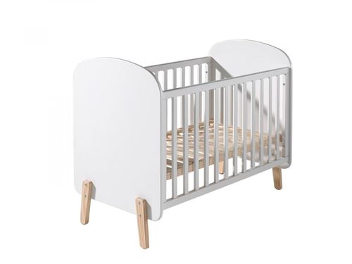 Vipack Kiddy Lit Bb + Commode + Plan Langer + Armoire 2 Portes + Bibliothque Design