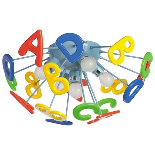 Mw Light - Plafonnier pour enfants lettres de l'alphabet multicolore