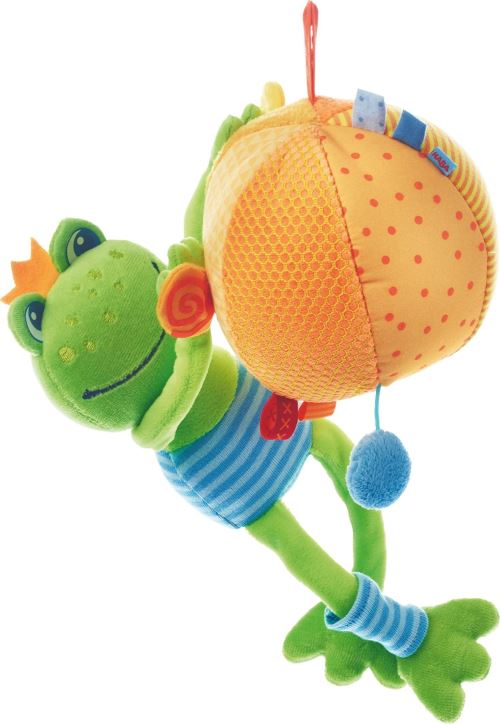 Haba Musique doudou doudou grenouille chameau 25 cm verte