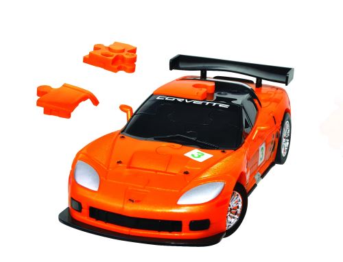 Eureka 3D Puzzle voiture-puzzle 1Corvette C6R:32 orange