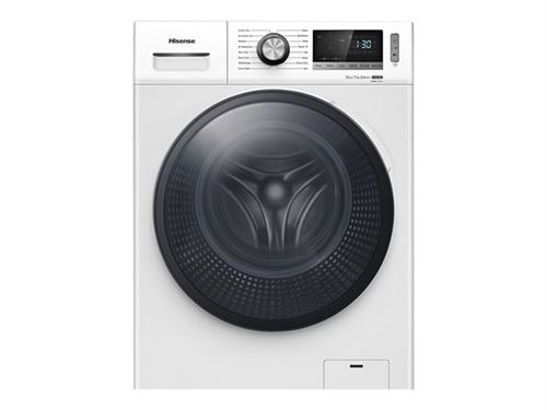 Hisense Wdbl1014V - Machine À Laver Séchante - Largeur : 59.5 Cm - Profondeur : 66 Cm - Hauteur : 84.5 Cm - Chargement Frontal - 10 Kg - 1400 Tours/Min - Blanc