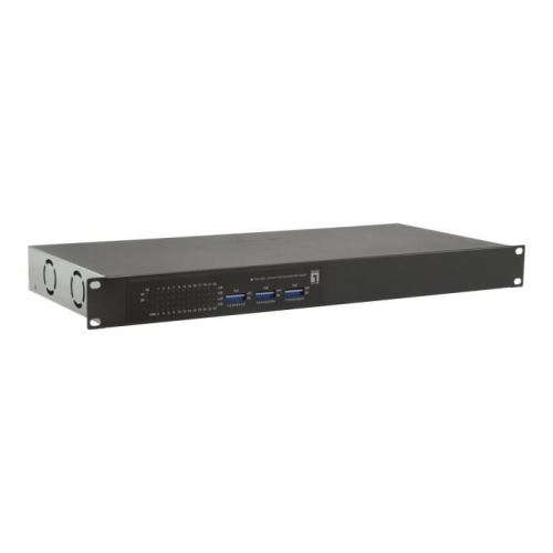 LevelOne FGP-2601W250 Commutateur 24 x 10-100 (PoE+) + 2 x 10-100-1000 Montable sur rack PoE+