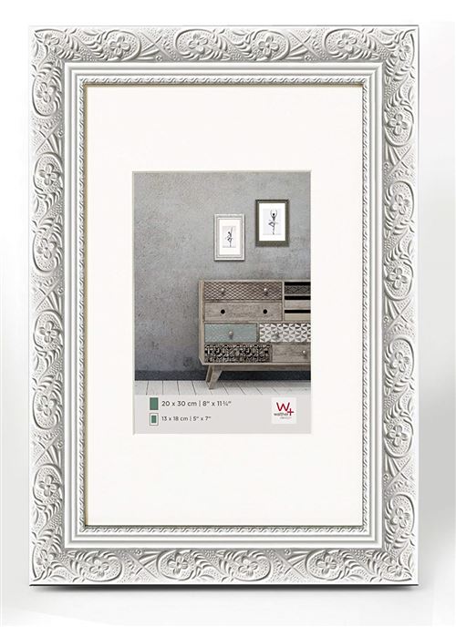 Walther Cr050w Cadre En Bois Barock, 40 X 50 Cm, Blanc