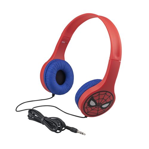Casque Spiderman Kidsafe limité à 85dB et prise jack 3,5mm