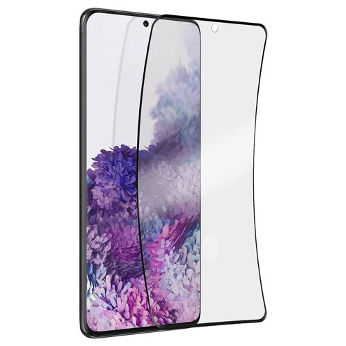 Protège-écran en verre trempé Force Glass contour noir pour Samsung Galaxy S20+ G985 avec kit de pose exclusif