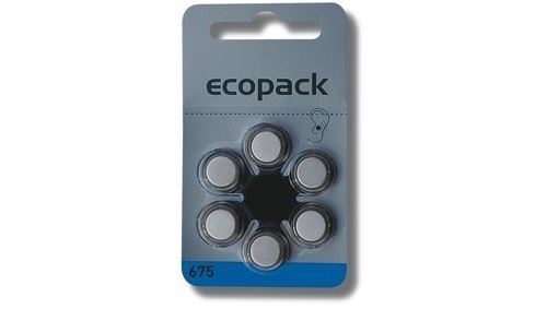 Ecopack Coin Batterie ZA 675 Zink-Luft ECO675 620 mAh 1.4 V 6 St.