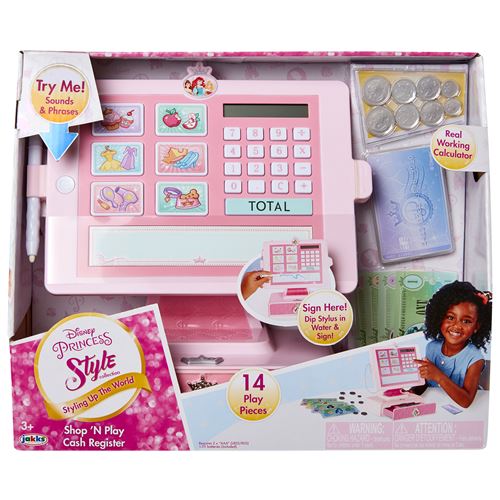 Jakks caisse Disney Shop 'N Play girls 31x25 cm rose 14 pièces
