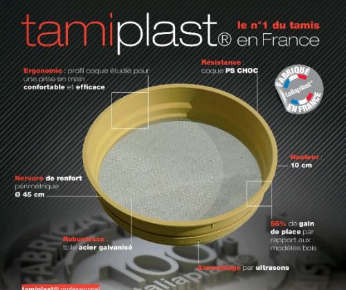 Tamis Plastique ' Tamiplast' Sofop Taliaplast Pour Professionnel N°6- 370502
