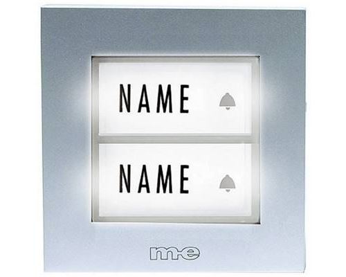 m-e modern-electronics KTB-2 S Doorbell Button Light-Sensor 12V Silver