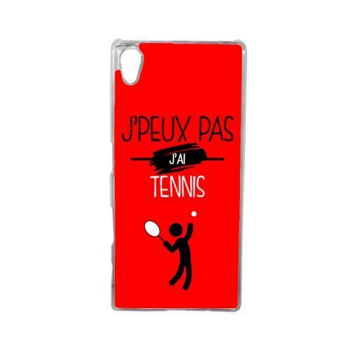 Coque j peux pas j ai tennis 6 compatible sony xperia z5 transparent