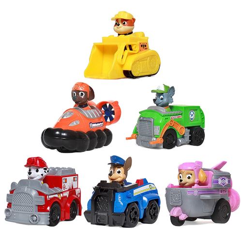 14€52 sur Set de 6 pièces Figurine Pat Patrouille Voitures de patrouille  jouet ensemble de jouets 7 cm - Figurine pour enfant - Achat & prix