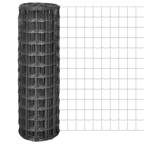 Vidaxl Gris Clôture Euro Acier 10 X 1,2 M - Image 1