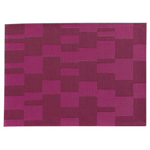 Set Jacquard Abstract aubergine 33 x 45 cm Winkler