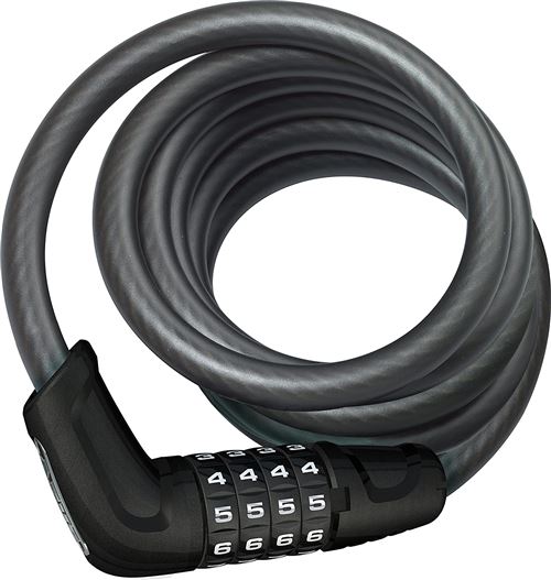 Pas De Marque Noir Abus Tresor 6512C Antivol Vélo À Clé 180 Cm