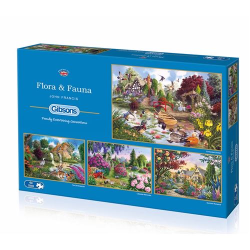 Puzzle FLORA & FAUNA GIBSONS Multicolore