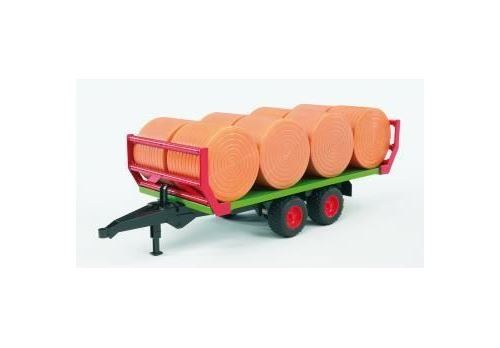 Bruder Aanhangwagen met 8 strobalen 1:16 02220