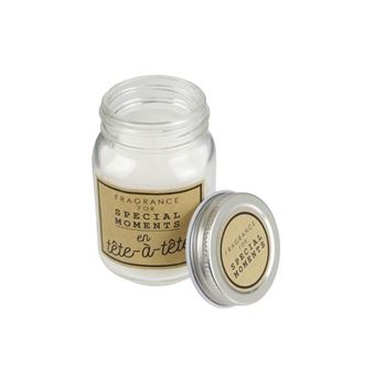 Paris Prix - Lot De 3 Bougies Parfumées spécial Moments 8cm Blanc