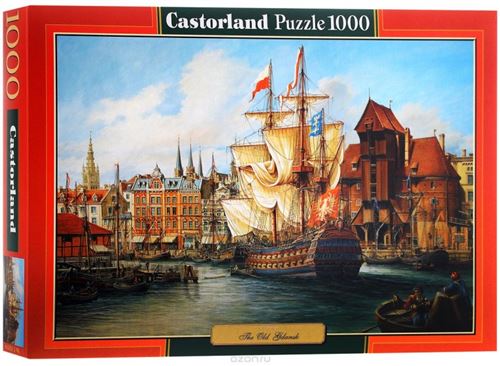Puzzle 1000 Pièces : Pologne : Vieux Gdansk, Castorland