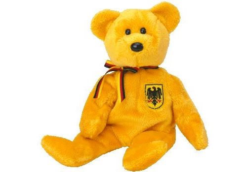 TY Beanie Baby - PRINZ VON GOLD l'Ours (Exclusivité Allemagne)
