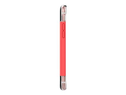 mophie base case Wrap - Achterzijde behuizing voor mobiele telefoon - polycarbonaat, TPE, thermoplastic polyurethaan (TPU) - Koraal - voor Apple iPhone 7