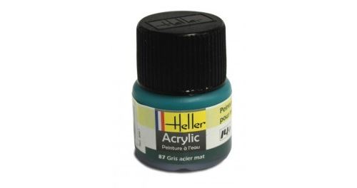 Heller Multicolore Peinture Acrylique Gris Acier Mat 9087 - Image 1