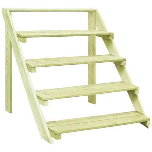 VIDAXL - Support de jardinière - 80x80x80 cm - Bois de pin - Image 3