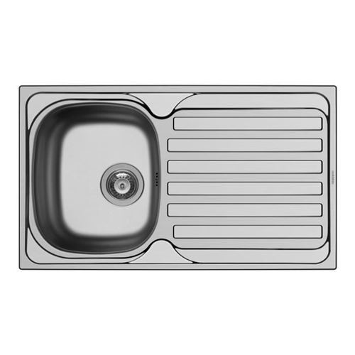 nord inox evier cuisine a encastrer 1 bac + 1 égouttoir derby - inox