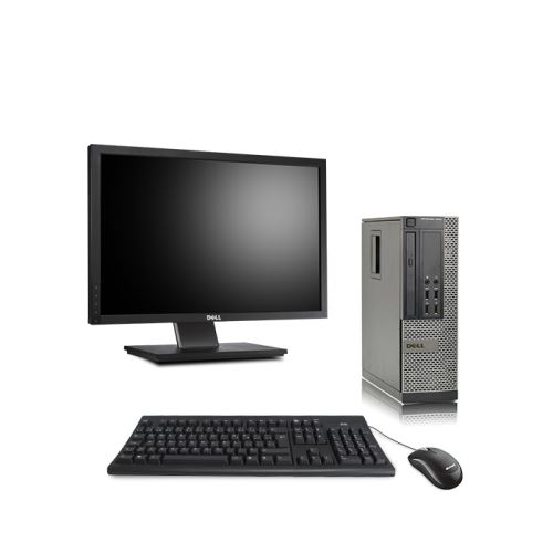 Pc Dell Optiplex 7010 SFF + Ecran 22'' - Noir - Intel Core i5-3470 / 3.20 GHz - RAM 4 Go - HDD 250 Go - DVD - Gigabit Ethernet - Ubuntu - Linux