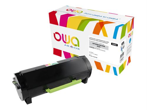 Toner laser noir armor compatible 50f2h00 pour fax laser ms310 410 510 610 - capacité 5000 pages k15637ow