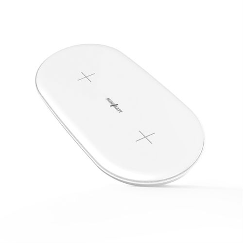 miniBatt PowerAIR Chargeur sans fil Qi deux appareils - charge rapide 10W