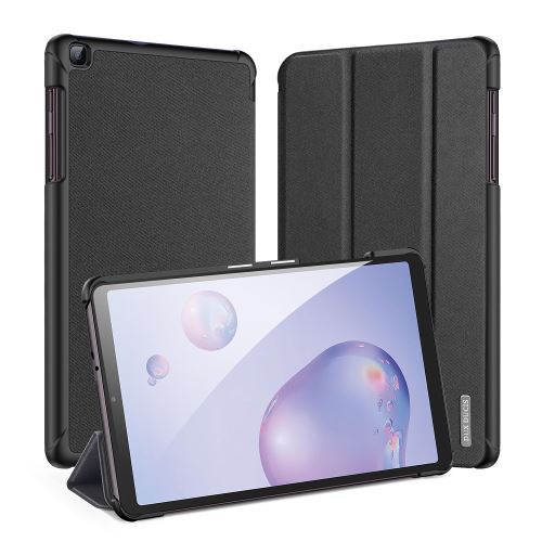 Etui en PU + TPU peau de tissu à trois volets noir pour votre Samsung Galaxy Tab A 8.4 (2020)