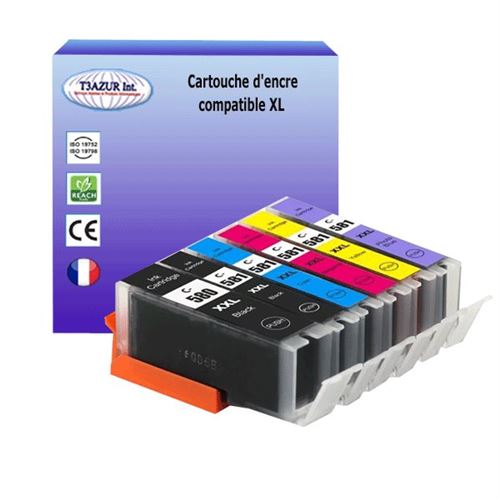 6 Cartouches compatibles avec Canon PGI-580, CLI-581 XL pour Canon