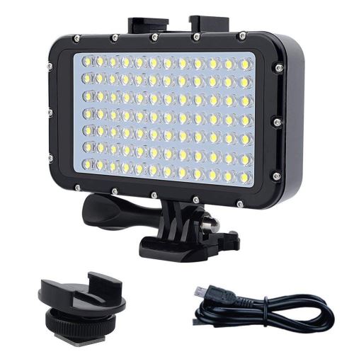 Eclairage LED Guirlande/Décoration LED Lampe vidéo étanche à LED haute puissance à intensité variable de 84 LED pour éclairage sous-marin étanche à l eau de 50m (50m) de long pour Gopro Canon Nikon