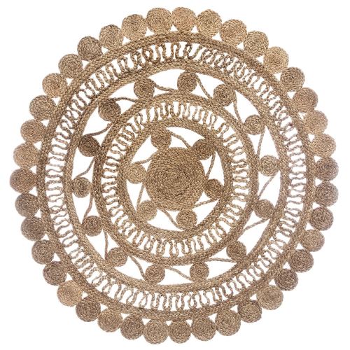 Tapis rond en jute ajouré Ritual D120