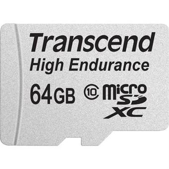 Carte microSDXC Transcend High Endurance 64 GB Class 10 avec adaptateur SD - 1