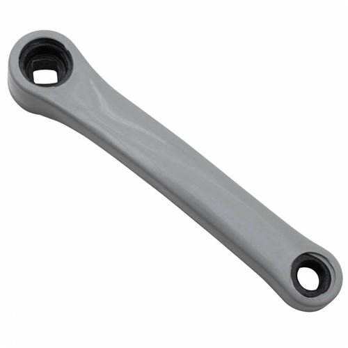 Manivelle gauche 170 newton acier plastifie gris (sur carte)