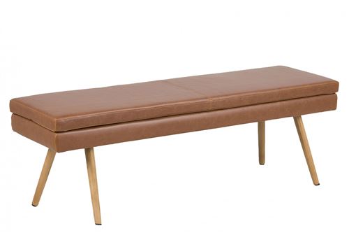 Banc design moderne Tobac en simili cuir