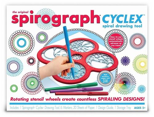 Spirograph dessinateur Cyclex33 cm rouge/transparent 29-part