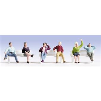 Faller Figurines – Personnes Assises IV – Kit Modélisme Échelle HO